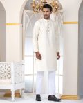ARISTOQ Mercury Printed on White Rock Panjabi