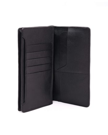 ARISTOQ Premium Black Leather Long Wallet