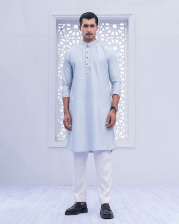 Loxtyle Premium Geyser Embroidered Texture Punjabi