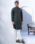 Loxtyle Timber Green Square Embroidery Punjabi