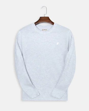 Loxtyle Light Grey Full Sleeve T-shirt