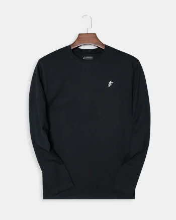 Loxtyle Black Full Sleeve T-shirt