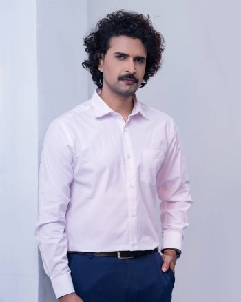 Loxtyle Dawn Pink Premium Cotton Shirt